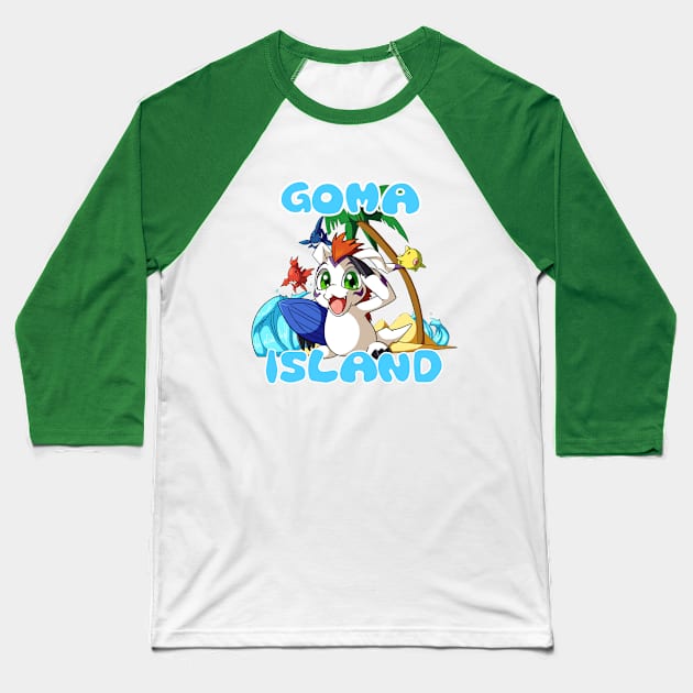 Goma Island Baseball T-Shirt by PRPrints